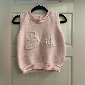 Bride crop sweater